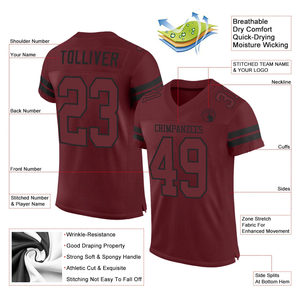 Jersey de Béisbol y Sóftbol Personalizado OEM ODM, Sublimación, Impresión por Transferencia de Calor, Tela Transpirable Corta, Letras con Textura de Pintura Verde 2 - Product Image 2