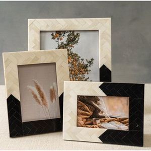Handmade Customized Rustic Horn & Bone Inlay Eco-Friendly Wooden <b>Photo</b> <b>Frame</b> with Vintage Design for Modern Home Decor - Product Image 1