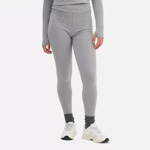 Good Quality Comfortable Thermal <b>Legging</b> Gray Color Full Length Spandex <b>Polyester</b> Anti Bacterial High Waist Thermal <b>Legging</b> - Product Image 2