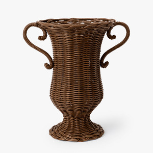 Diseño Tradicional, un diseño tradicional elaborado con mimbre y ratán, material natural. Florero de Vietnam. - Product Image 4