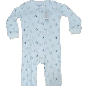 100% algodón Bebé Ropa de dormir Bebé Feetie mameluco Color liso bebé manga larga Mono para recién nacido - Product Image 1