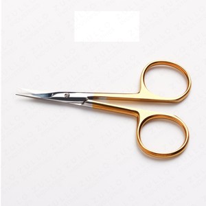 Ciseaux à cuticules professionnels de haute qualité avec lame argentée et manche doré, outil de manucure et de soin des ongles, logo personnalisé - Product Image 4
