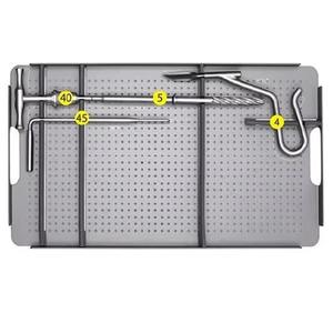 Kit d'instruments pour clou intramédullaire tibial, outils chirurgicaux orthopédiques, fixation des fractures du tibia, kit en acier inoxydable par Dentavex - Product Image 2