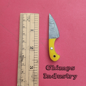 Cuchillo de Caza Mini de Hoja Fija de Acero de Damasco Multicolor con Mango de Madera Pakka, Grado Industrial, Personalizable, EDC, OEM, ¡Venta Caliente! - Product Image 3