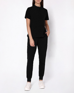 Uniformes Médicos Personalizados de Verano, Antiarrugas, con Spandex, Manga Corta, Estilo Jogger, Unisex - Product Image 1