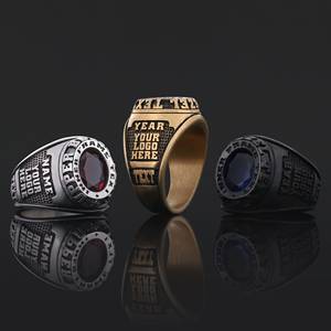 แหวนสั่งทำ BOJ รุ่น 019 สลักชื่อและโลโก้ตามต้องการ แหวนเงินแท้ 925 ชุบทอง ดีไซน์ทำมือ ราคาพิเศษ - Product Image 1