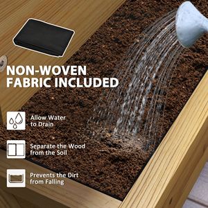 Jardinera Vertical de 4 Niveles con Orificios de Drenaje, Caja de Cultivo para Hierbas, Vegetales y Flores - Product Image 6