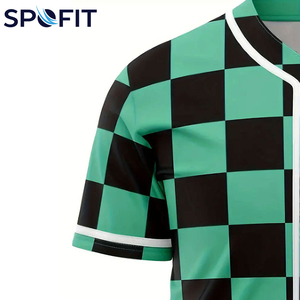 Uniforme Deportivo Personalizable, Transpirable, de Secado Rápido, Antibacterial, Totalmente Sublimado, con Botones, para Equipos de Béisbol - Product Image 2