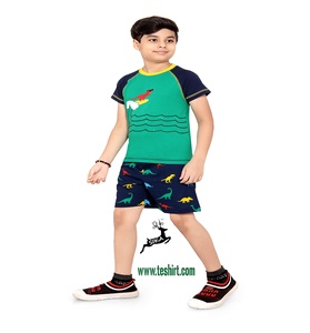 T-shirt pour enfants en jersey décontracté 100% coton respirant de qualité supérieure, imprimé personnalisé, col rond, manches courtes, vente en ligne - Product Image 4