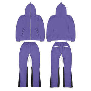 Sudadera con Capucha de Alta Calidad, Estilo Urbano, 380 g/m², de Algodón Puro, Transpirable, con Efecto Deslavado al Sol y Lavado Ácido, Hombros Caídos, Bordado - Product Image 1