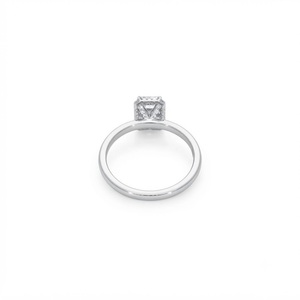 แหวนหมั้นเพชรทรงกลมและมรกตสุดหรู ได้รับการรับรองจาก IGI ทองคำแท้ 10K 14K 18K แหวนแต่งงาน เครื่องประดับสุดสง่างาม - Product Image 3