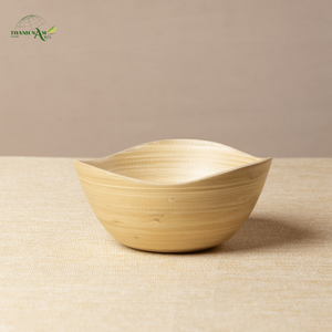 Bol en bambou tissé à la main, bol de service en bambou naturel pour la maison et la cuisine, vaisselle durable - Product Image 1