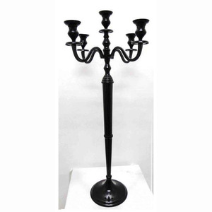 Eco Friendly Reusable 5 Arm Candle Holder Crystal <b>Candelabra</b> for Sustainable Event Decoration - Product Image 6