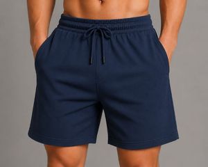 Pantalones Cortos Deportivos Casuales para Hombre, Ecológicos, de Lona Media, Color Sólido, Tejidos, con Cordón en la Cintura, Transpirables - Product Image 3