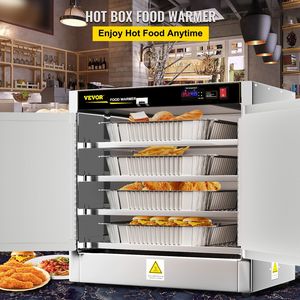 Scaldavivande da banco Hot Box 63,5x38,1x61 cm per catering, pizza e panini, con quattro vaschette usa e getta e vassoio per acqua, attrezzatura per mantenere caldi i cibi - Product Image 2