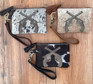 Gran oferta, bolsa con cremallera y grabado láser de piel de vaca para mujer, bolso de mano multifunción de lujo para el pelo occidental en cuero genuino - Product Image 3