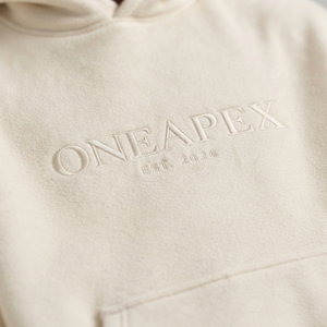Sweat-shirt à capuche brodé beige pour homme en molleton de coton premium, style streetwear, avec logo personnalisé, vente en gros, tendance - Product Image 6
