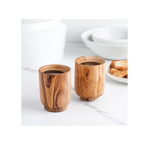 Mug en bois rustique fait main, tasse à café en bois massif, finition naturelle, vaisselle écologique pour thé, café, bière, jus - Product Image 3