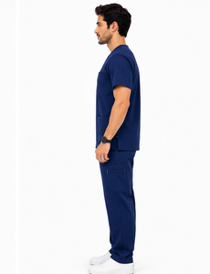 Tenue médicale professionnelle pour hommes, ensemble jogging 2 pièces, respirant, en spandex, uniforme de médecin/infirmier, tendance - Product Image 3