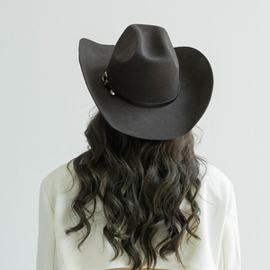 Chapeau de cowboy Western Travel, style export américain, 100 % polyester, décontracté et tendance pour l'été, avec une coupe moderne et un look professionnel. - Product Image 3