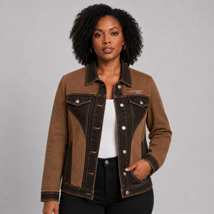 Top Quality <b>Women</b> Denim <b>Jacket</b> Custom Logo Breathable Washed Cotton Button Up Casual Streetwear Fashion Jean <b>Jacket</b> <b>for</b> <b>Women</b> - Product Image 1