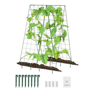 Treillis pliable en métal de 1,2 m pour concombres avec pinces de fixation pour plantes grimpantes - Product Image 1