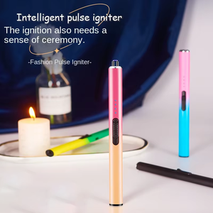 Type C Metal <b>Lighter</b> Kitchen BBQ USB Rechargeable Eco-Friendly <b>Custom</b> Candle <b>Lighters</b> Dericsson Hot Selling Electric - Product Image 5