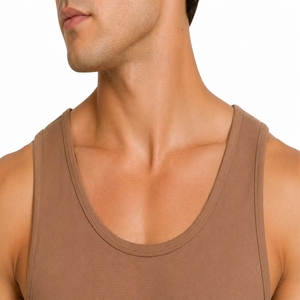 Ensemble deux pièces personnalisé pour homme, débardeur sans manches et short, vêtements de sport d'été, doux, respirant, léger, confortable et actif - Product Image 4