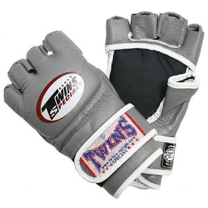 Guantes de MMA Profesionales Dobles de Cuero Rojo Auténtico con Cierre de Velcro de Medio Dedo, Equipo de Entrenamiento de Artes Marciales Unisex - Product Image 2