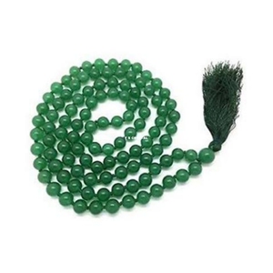 Jap Mala de Jade Verde Premium Hecho a Mano al por Mayor, 108 Cuentas, Portátil, de Piedra Preciosa, F S CRYSTAL, la Mejor Calidad para Sanación de Chakras - Product Image 1