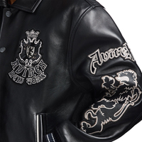 Veste en cuir Avirex pour homme, design luxueux, haute qualité, streetwear, vêtements d'extérieur, imperméable