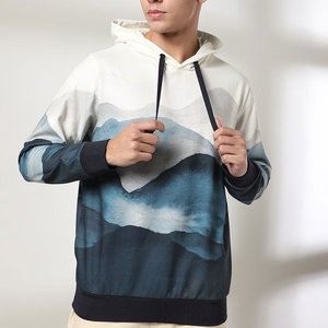 Sudadera con Capucha para Hombre, Diseño Urbano a la Moda, Impresión por Sublimación en Panel Completo, Prenda de Moda Contemporánea con Acabado de Impresión por Descarga - Product Image 4