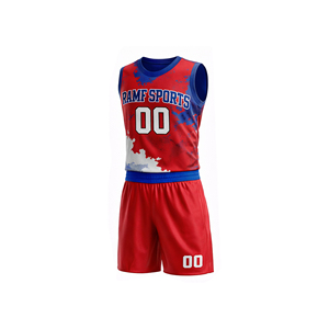 Uniformes de Baloncesto Personalizados de Alta Calidad, 100% Poliéster, Tallas Grandes, Antibacterianos, de Secado Rápido, Último Diseño, Conjunto para Adultos - Product Image 2