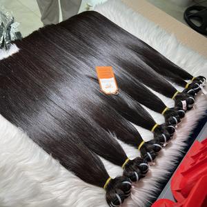 Listo para enviar Paquetes de cabello humano Hueso recto Color negro natural 12A Grado 100% Proveedor de cabello vietnamita crudo Virgen sin procesar - Product Image 5