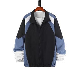 Chaqueta Cortavientos Impermeable con Capucha para Hombre, 100% Nailon, Cierre Completo, Colores Contrastantes, Venta al Por Mayor OEM - Product Image 2