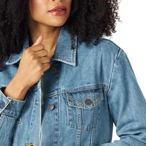Ropa de Mujer Estilo Europeo Americano, Otoño Invierno, Nueva Chaqueta Vaquera Elástica de Secado Rápido - Product Image 5