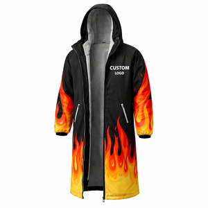 Parka de Natación Avanzada para Entrenamiento y Uso en Exteriores, Chaqueta Térmica Larga con Capucha, Tejido Impermeable y Diseño Dinámico - Product Image 2