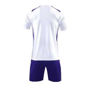 Camiseta de Fútbol para Hombre, Degradado Blanco y Morado, Manga Corta, Cuello en V, Poliéster que Absorbe la Humedad, Uniforme para Todas las Temporadas, Ropa Deportiva para Adultos - Product Image 3