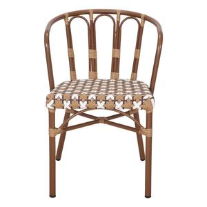 Chaise de bistrot en rotin de luxe avec dossier incurvé et assise tressée, chaise de salle à manger pour café, restaurant, hôtel et mobilier de terrasse - Product Image 2