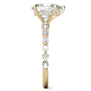 แหวนเพชรทรงหยดน้ำเม็ดเดี่ยว ทองคำแท้ 10K/14K/18K ประดับเพชรเลี้ยงในห้องปฏิบัติการ รับรองโดย IGI สำหรับงานหมั้น งานแต่งงาน และวันครบรอบ สำหรับผู้หญิง - Product Image 5