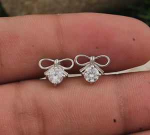 ต่างหูเงินแท้ 925 ประดับเพชร CZ หรูหรา ประดับพลอยเดือนธันวาคม ระยิบระยับ เหมาะสำหรับงานแต่งงาน งานครบรอบ งานปาร์ตี้ - Product Image 4