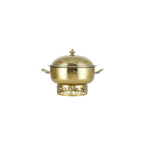 Casseroles rondes en métal de qualité supérieure, faites à la main, couleur argent et noir, pour servir les aliments, en vente. - Product Image 2