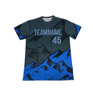 Camisetas de Fútbol para Hombre Sublimadas al por Mayor, Manga Corta, 100% Poliéster, Protección UV, Secado Rápido, Antibacterianas - Product Image 1
