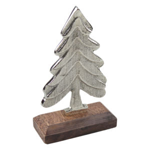 Décorations de Noël aux formes tendance, ornements créatifs en bois et métal pour la maison, la table, le bureau, la décoration intérieure, sculpture d'arbre de Noël - Product Image 2