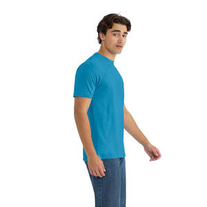 Camiseta 6210 CVC Turquesa 100% Algodón Ecológico de Secado Rápido y Ligero, Ideal para Marcas de Ropa Personalizada - Product Image 1