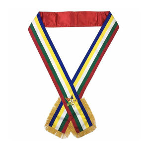 Faja Masónica Personalizada Hecha a Mano con Bordado Detallado en Hilo Metálico, Tela Resistente y Color Personalizado - Product Image 5
