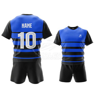 Uniforme de rugby haute performance avec tissu extensible à séchage rapide 100% polyester, parfait pour l'entraînement - Product Image 6