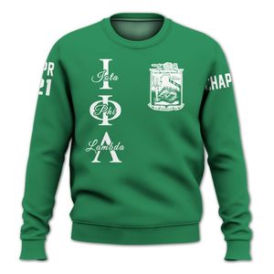 Chaqueta Universitaria Personalizada Iota Phi Lambda, Chaqueta Universitaria Verde Esmeralda Personalizada, Sudadera de la Hermandad Iota Phi Lambda - Product Image 5