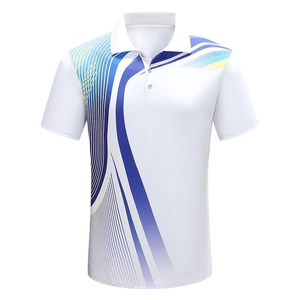 Chemise à manches courtes en tricot solide personnalisée, séchage rapide, pour le travail, les événements d'équipe, le golf, les activités sportives, évacuation de l'humidité, confort - Product Image 4