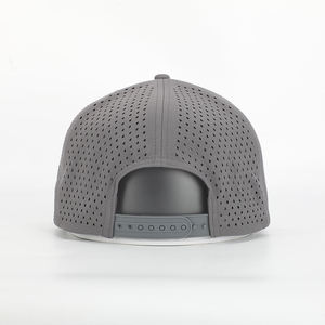 OARH INT INDUSTRY 2026 Gorra Snapback Exclusiva Unisex Negra de 5 Paneles con Visera Plana, Parche Bordado y Agujeros Cortados con Láser, Sombrero de Moda Personalizado - Product Image 4